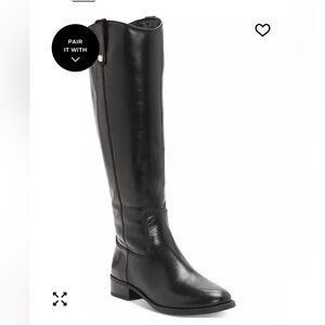 I.N.C.
Fawne Wide-Calf Leather Knee High Boots, 10M, black,NWT